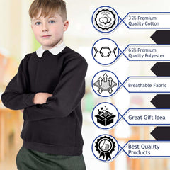 Kids Girls Boys Unisex Scouts School Uniform Jumper Pack Of 2 Cardi Sweatshirt
