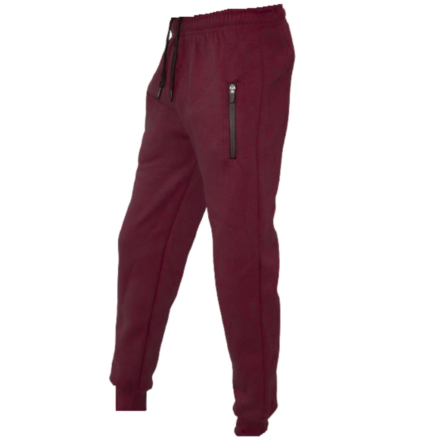 Boys Girls Fleece Trousers Bottoms With Zip Pockets Adjustable Waist Sports Wear