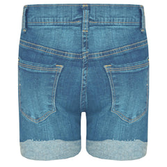 Kids Shorts Boys Girls Denim Ripped Chino Bermuda Shorts Knee Length 5-13 Years