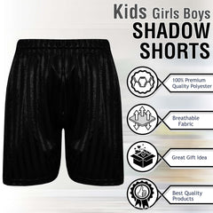A2Z 4 Kids Shadow Stripe PE Shorts Pack of 2 Football Gym Shorts Age 2-13 Years