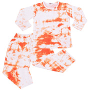 A2Z 4 Kids Girls Colour Tie Dye Pyjamas Cosplay Loungewear PJs Childrens Gifts 2 Piece Set Lounge Suit for Children Unisex Top Bottom Pyjamas Loungewear Dress Up Attire Gifts for Girls Age 5-13 years