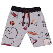 Kids Girls Blast Off To Bed Print Grey Pyjamas Set - A2Z 4 Kids