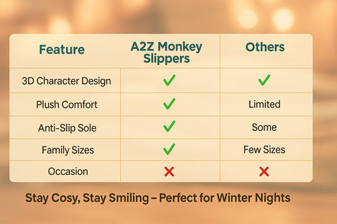 A2Z Girls Boys Womens Mens 3D Monkey Animal Slippers Cute Face Indoor Footwear