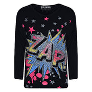 A2Z 4 Kids® Girls Top Kids Designer's Zap Print Trendy T Shirt Tops & Splash Print Legging Set Age 7 8 9 10 11 12 13 Years