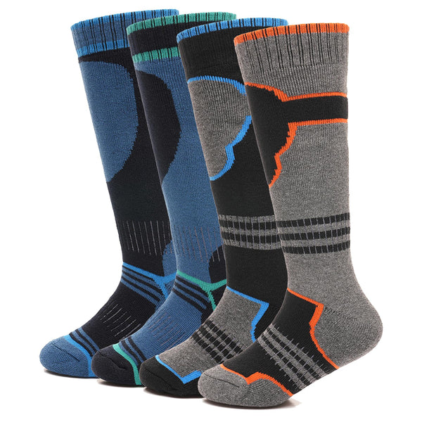 A2Z 4 Kids Boys Thermal Ski Socks Winter Skiing Snowboarding Hiking Warm Socks