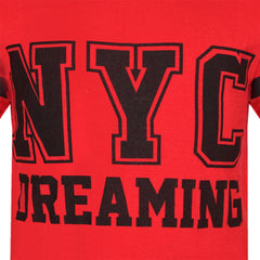 Girls Tops Kids Designer NYC Dreaming Trendy Crop & Fashion Legging Set 7-13 Yrs