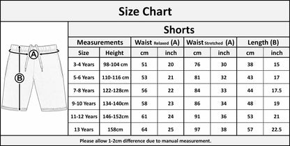 Kids Boys Fleece Shorts Sportswear Activewear Casual Fashion Shorts Age 5-13 Yr