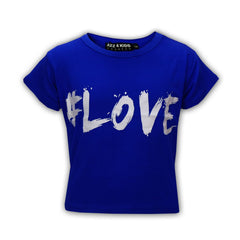 Kids Girls T Shirts # Love Summer Fashion Soft Feel Tank Top & Tees 5-13 Year