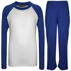 A2Z 4 Kids Girls Boys PJs Plain Color Stylish Color Contrast Pyjamas Sleepwear