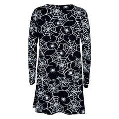 Girls Swing Dress Kids Xmas Party Dresses Halloween Costume New Age 3-13 Years