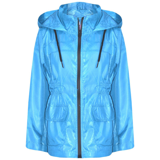 A2Z 4 Kids Raincoat Jackets Aqua Windbreaker Waterproof Parka Shower Resistant Hooded Raincoat Childrens Girls Age 5-13 Years