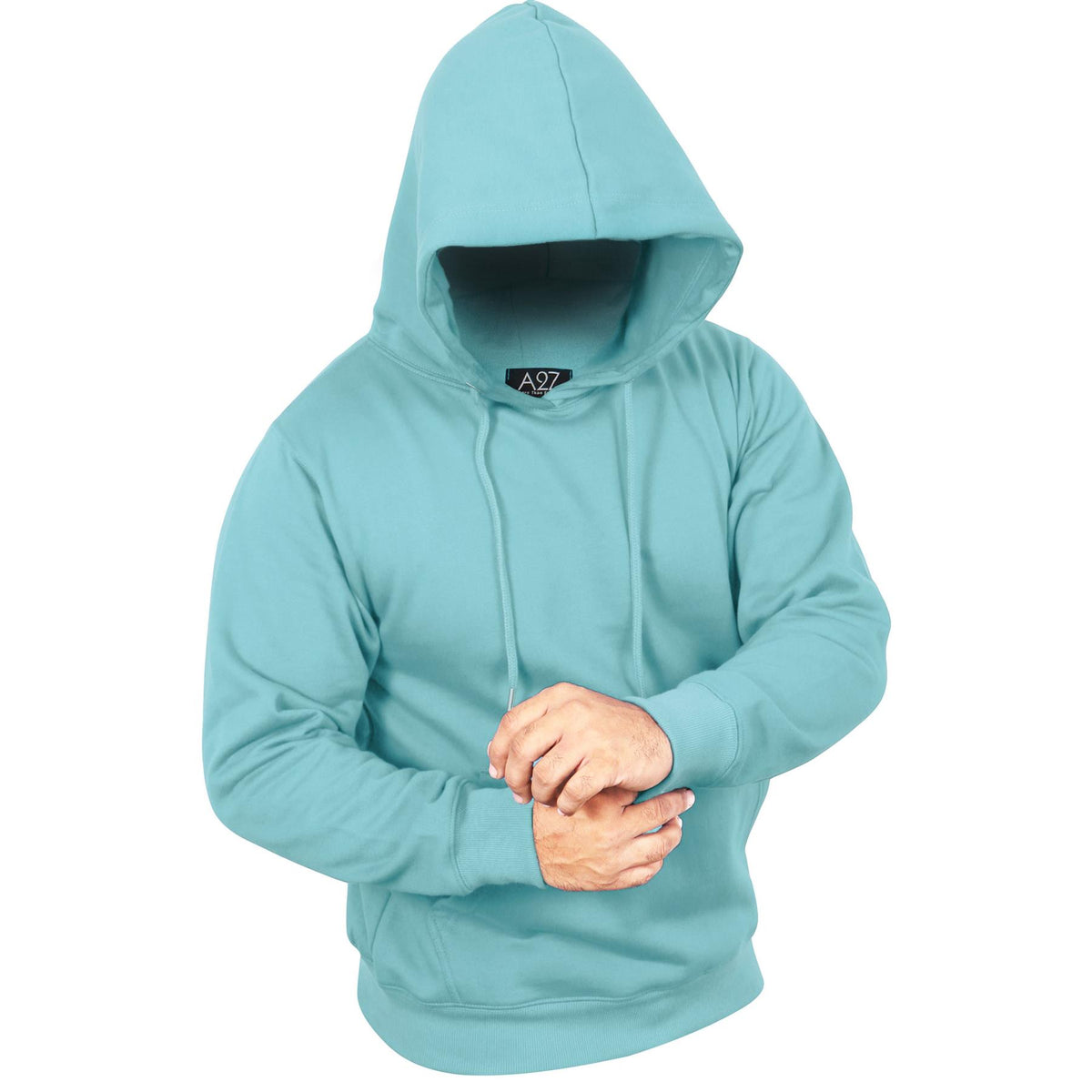 Mens Fleece Hoodie Pullover Hooded Sweatshirt Long sleeve S/M/L/XL