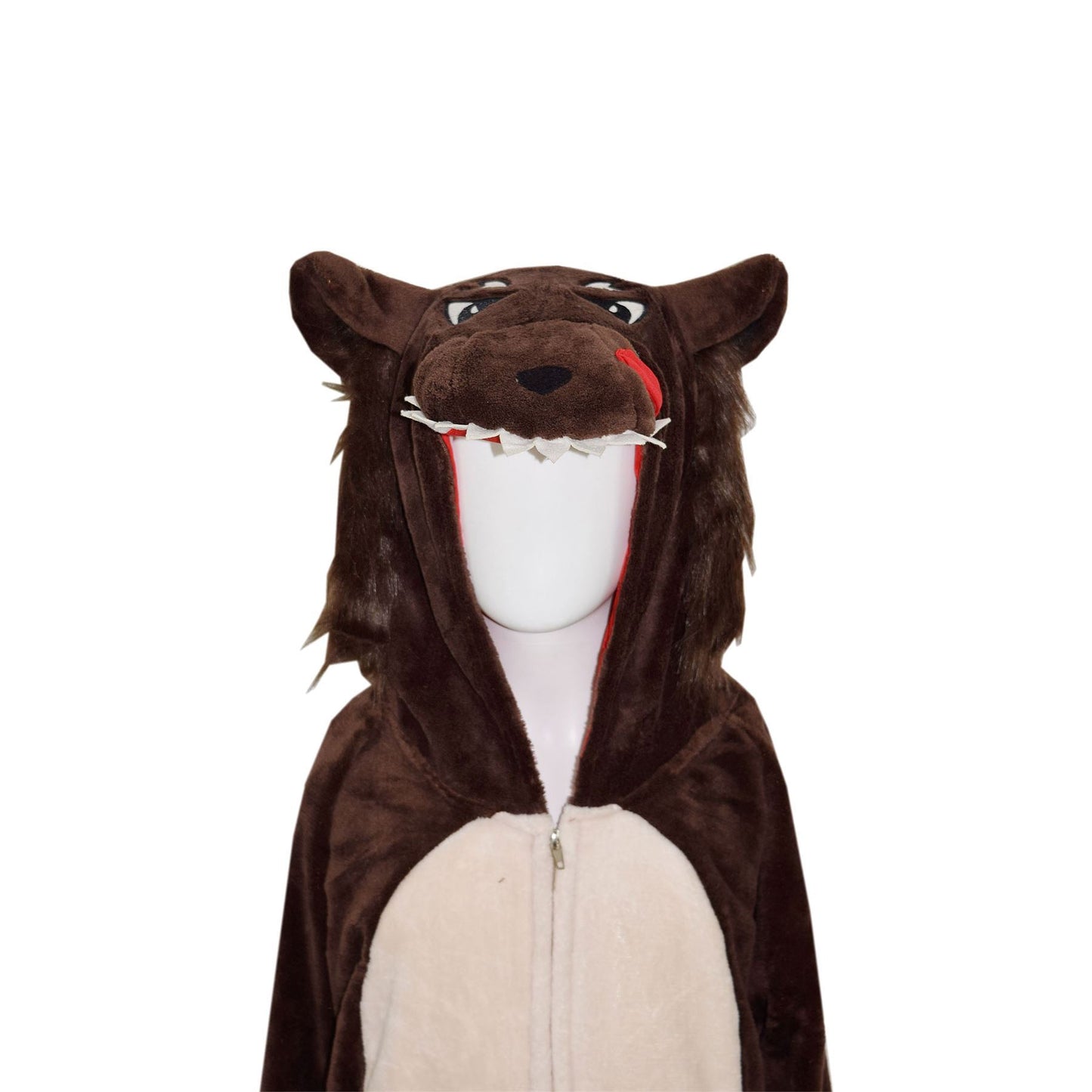 Kids Girls Boys A2Z Onesie One Piece Soft Fluffy Wolf All In One Costume 5-13 Yr