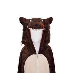 Kids Girls Boys A2Z Onesie One Piece Soft Fluffy Wolf All In One Costume 5-13 Yr