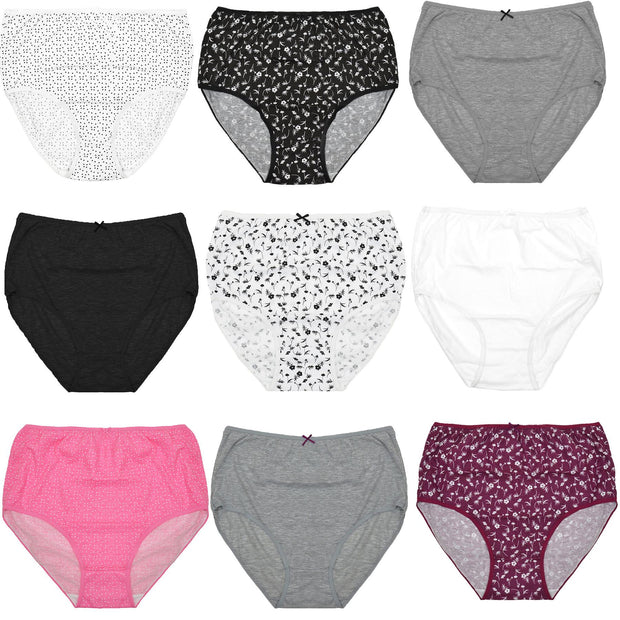 Ladies Classic Briefs Underwear Pack Of 3 Adjustable Waist Quick Dry Knickers