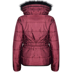 Kids  Girls Padded Puffer Quilted Coat Faux Fur Collar For  Girls Age 3-13 Years