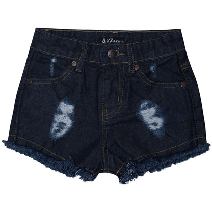 A2Z 4 Kids Girls Shorts Skinny Ripped Jeans Denim Stretch Short Casual�Half�Pant