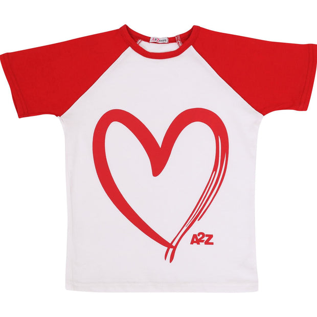 A2Z 4 Kids Girls T-shirt Top Shorts Set Summer Outfits Raglan Style 2 Piece Sets