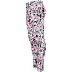 Kids Girls Legging I Love Paris Print Trendy Fashion Dance Party Summer Leggings