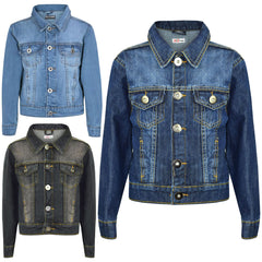 Kids Boys Jacket Kids Denim Style Stylish Fashion Trendy Coat New Age 3-16 Years