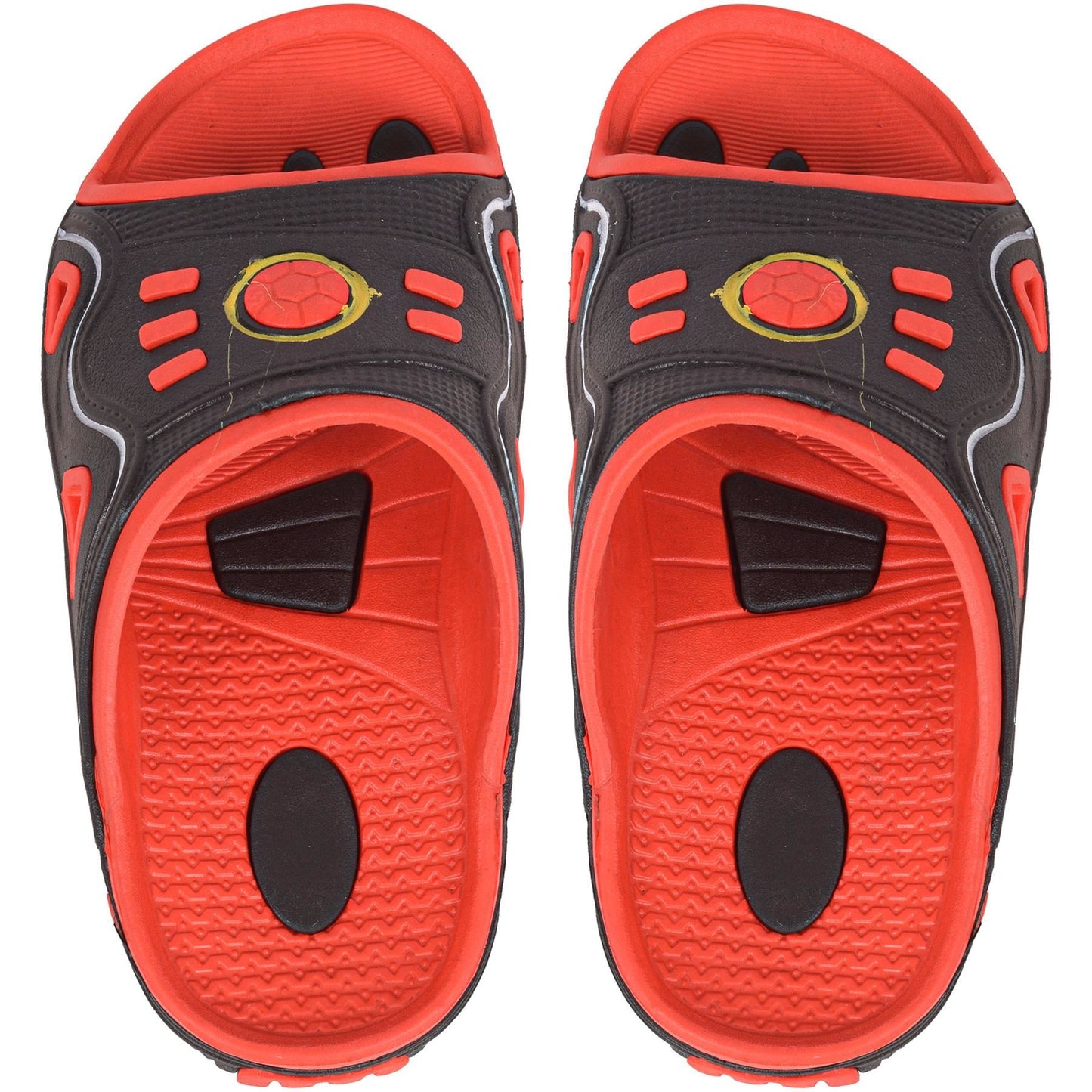 Mens Open Toe Sliders Slip On Beach Sandals Anti-Slip Pool Slides House Slippers