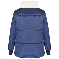 Kids Girls Boys Parka Jacket Zipped Padded School Jacket 5-12 Years