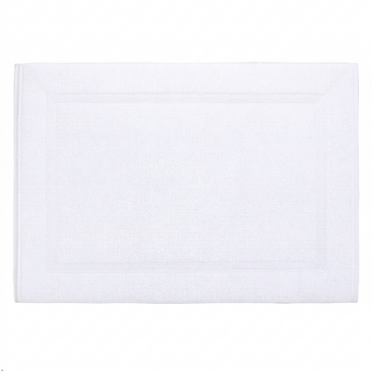 A2Z White Hotel Bath Mat Soft Absorbent Cotton Bathroom Floor Mat