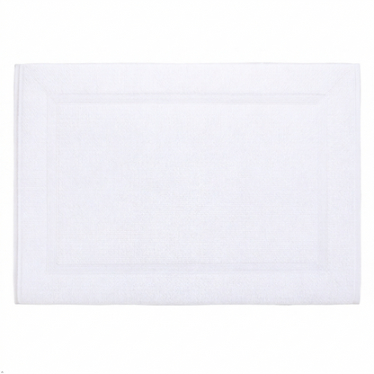 A2Z White Hotel Bath Mat Soft Absorbent Cotton Bathroom Floor Mat