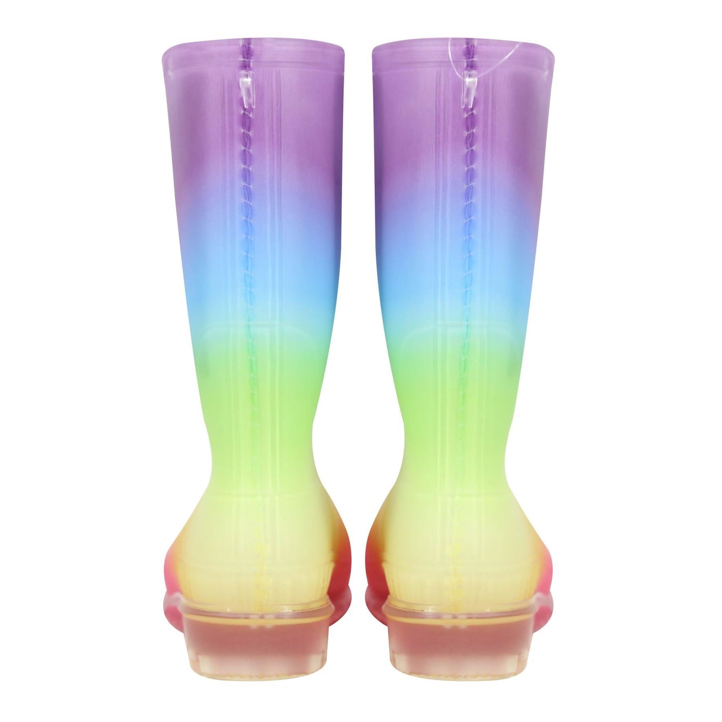 A2Z 4 Kids Girls Rainbow Wellies Waterproof PVC Rain Boots Wellington Snow Boot
