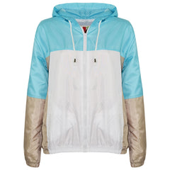 Kids Girls Boys Windbreaker Zipped Jackets Hooded Raincoats Age 5-13 Years