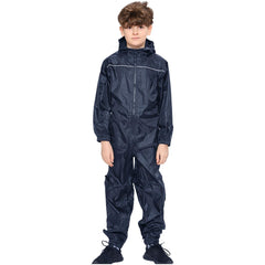 Girls Boys Raincoat Kids Puddle Suit Rainwear Waterproof Hooded Rainsuit 2-13 Yr