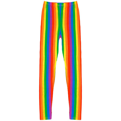 Girls Rainbow Clothing Crop Tops Skirts Dresses Jumpsuits Leggings Party Wear