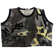 A2Z 4 Kids Kids Girls Shorts Set 100% Cotton Contrast Taped Trendy Fashion Summer Camouflage Charcoal T Shirt Top and Hot Short Pants Outfit Set New Age 5 6 7 8 9 10 11 12 13 Years