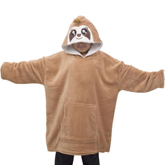 Kids Girls Boys Oversized Hoodie Snuggle Blanket Super Soft Warm Fleece 3-13 Yrs