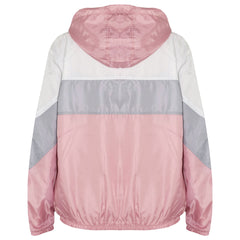 A2Z 4 Kids Girls Windbreaker Waterproof Raincoat Baby Pink Jackets Contrast Panels Shower Resistant Lightweight Hooded Coat For Girls New Age 5-13 Years - A2Z 4 Kids