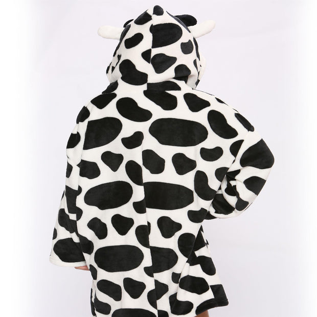 A2Z Unisex Mens Ladies Oversized Kangaroo Pocket Hooded Animal Wearable Blanket