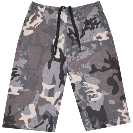 A2Z 4 Kids Boys 100% Cotton Shorts Comfort Stretch Camo Charcoal Pants Trendy Casual Summer Cool Lightweight Shorts For Boys Age 5 6 7 8 9 10 11 12 13 Years