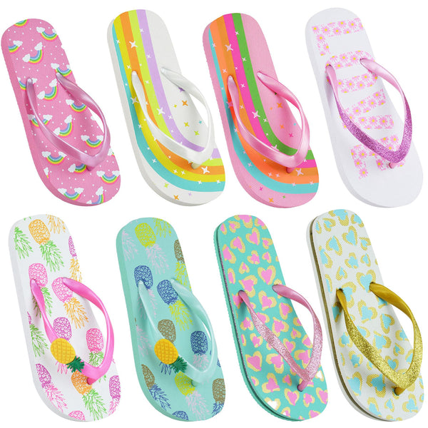 A2Z 4 Kids Girls Summer Flip Flop Lightweight Soft Footwear Arch Support Slipper