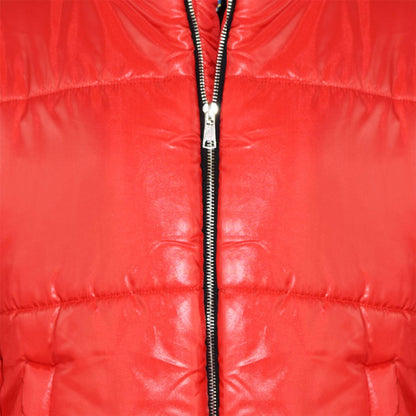 Girls Jacket Kids Wetlook Cropped Padded Quilted Puffer Bubble Jackets Coat 5-13