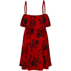 Kids Girls Boys Skull Print Crop Top Legging Skater Dress Halloween Costume 5-13