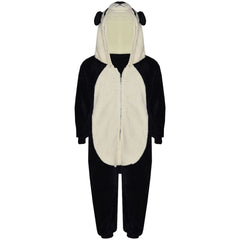 Kids Girls Boys A2Z Onesie One Piece Soft Fluffy Panda Halloween Costume 7-13 Yr