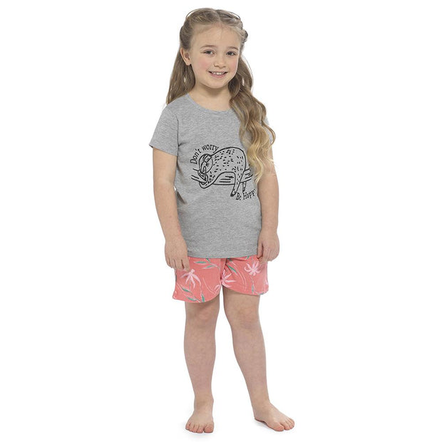 A2Z 4 Kids Girls Short Sleeve Jersey Cotton Short Pyjamas Nightwear Set 7-13