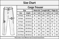 Kids Girls Cargo Trousers Elasticated Waist Drawstring Joggers Activewear Pant