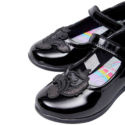 A2Z 4 Kids Girls Unicorn Patent Shoe PU Leather Mary Jane Back to School Shoes
