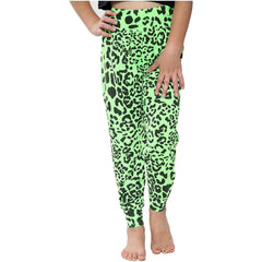 Kids Girls Ali Baba Style Leopard Harem Trouser Leggings Pants Age 5-13 Years