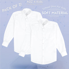 Kids Boys T Shirts Plain School Uniform Shirt Long Sleeves Soft Tank Top & Tees