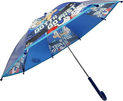 Sonic The Hedgehog Kids Umbrella For Boys Clear Dome Transparent Rain Umbrella