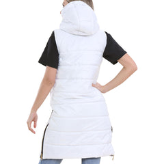 Ladies Oversized Gilet Long Line Style Jacket Long Sleeveless Fashion Women Coat