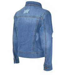 Kids Boys Denim Jacket Ripped Jeans Fashion Jackets Coat Age 3-13 Years