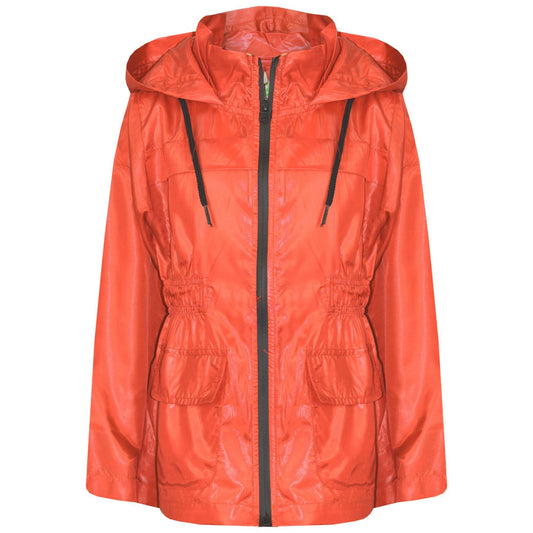A2Z 4 Kids Unisex Raincoat Jackets Orange Windbreaker Waterproof Parka Shower Resistant Hooded Raincoat Childrens Girls Boys Age 5 6 7 8 9 10 11 12 13 Years